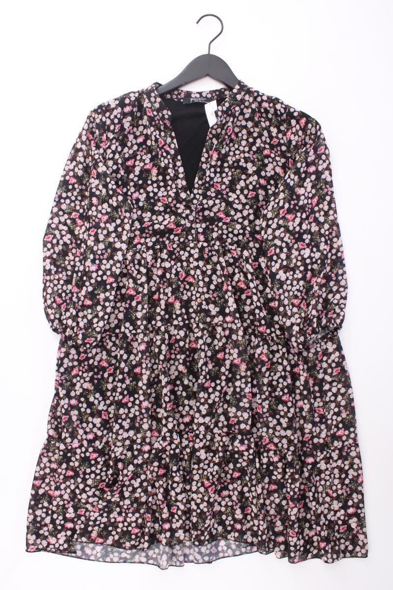 Zabaione Chiffonkleid Gr. XL mit Blumenmuster 3/4 Ärmel mehrfarbig aus Polyester