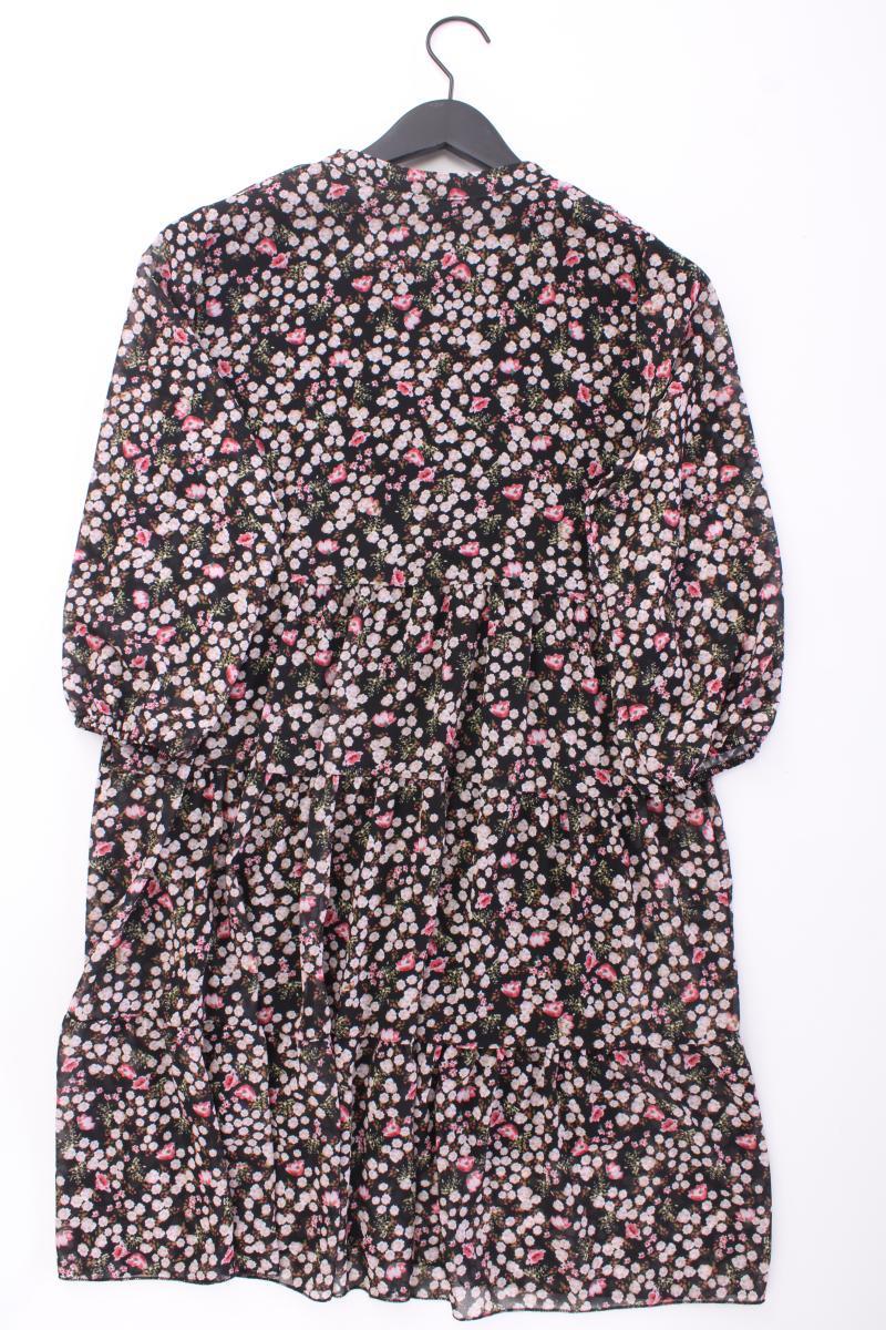 Zabaione Chiffonkleid Gr. XL mit Blumenmuster 3/4 Ärmel mehrfarbig aus Polyester