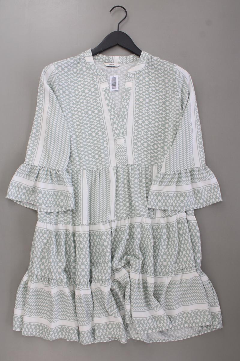 PIGALLE Midikleid Gr. L geometrisches Muster 3/4 Ärmel grün aus Polyester