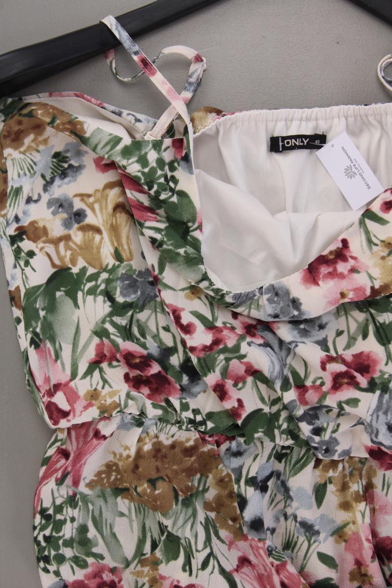 Only Maxikleid Gr. 40 mit Blumenmuster neuwertig Träger mehrfarbig