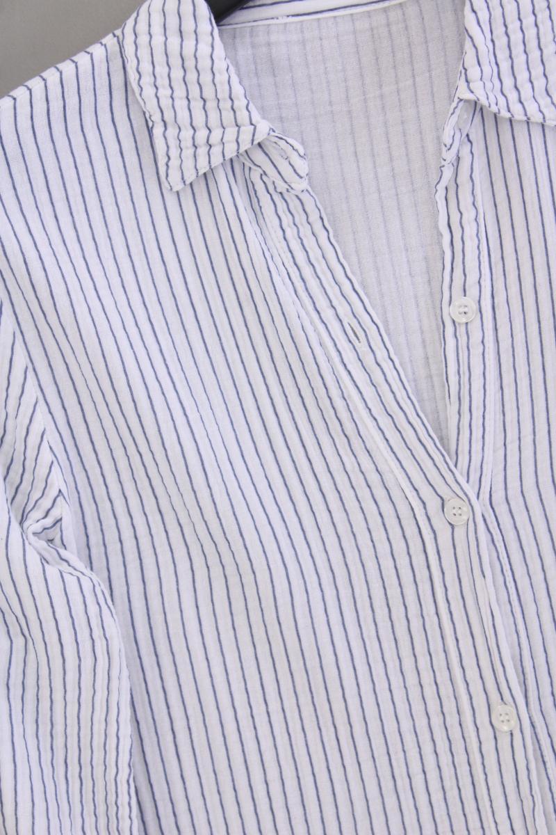 SassyClassy Langarmkleid Gr. S gestreift blau aus Baumwolle