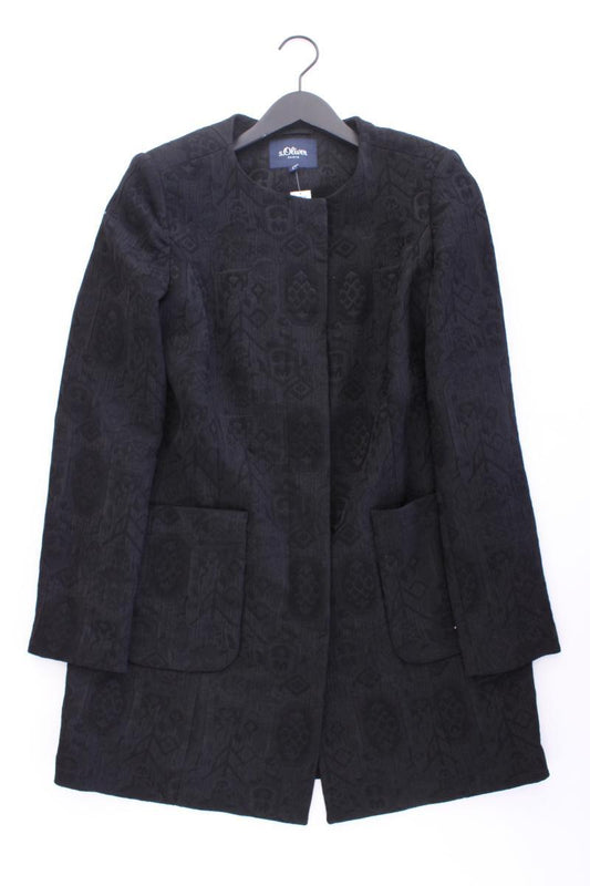 s.Oliver Slim Mantel Gr. L schwarz aus Polyester