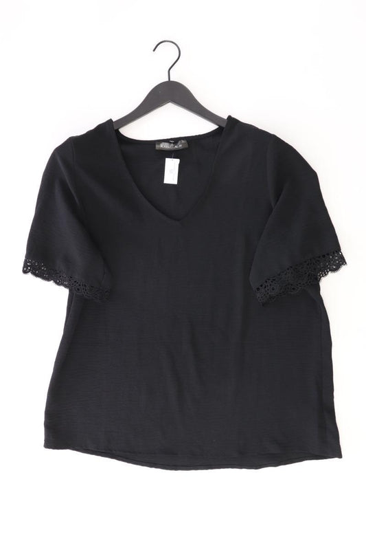Kapalua Bluse Gr. 42 Kurzarm schwarz aus Polyester