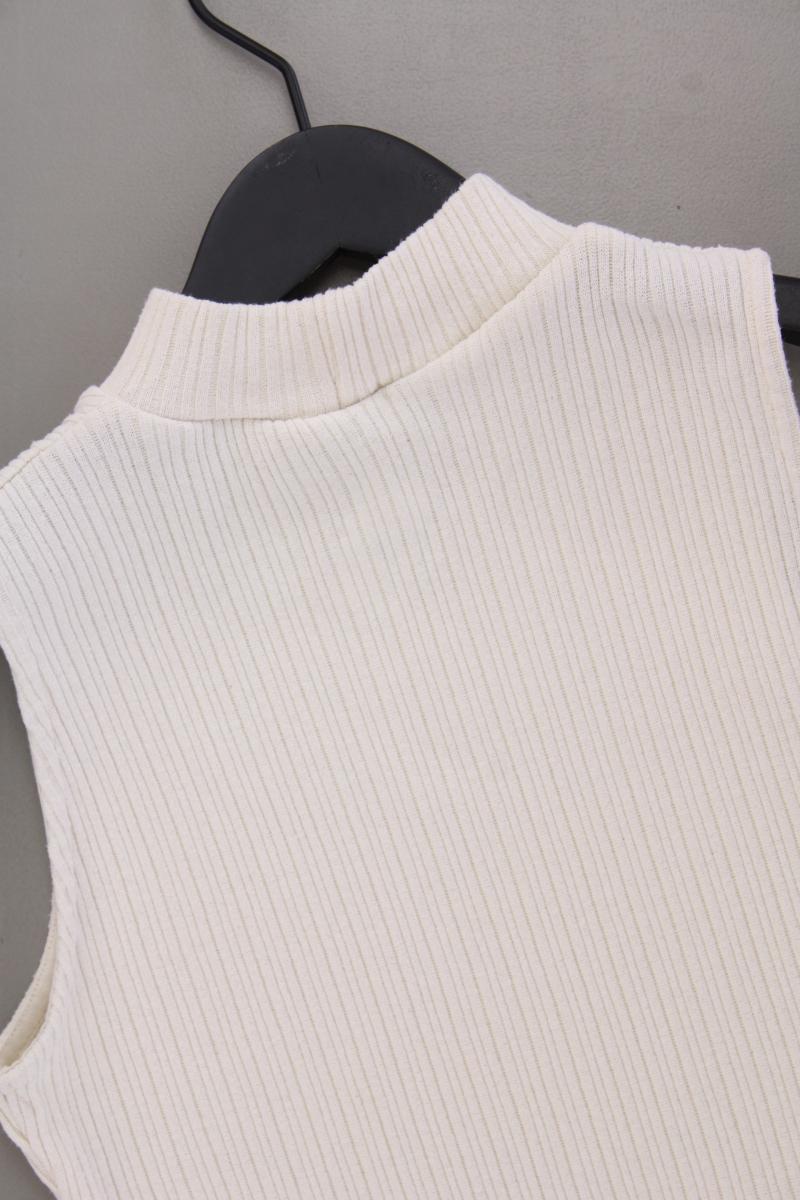 Stradivarius Strickkleid Gr. S Ärmellos creme