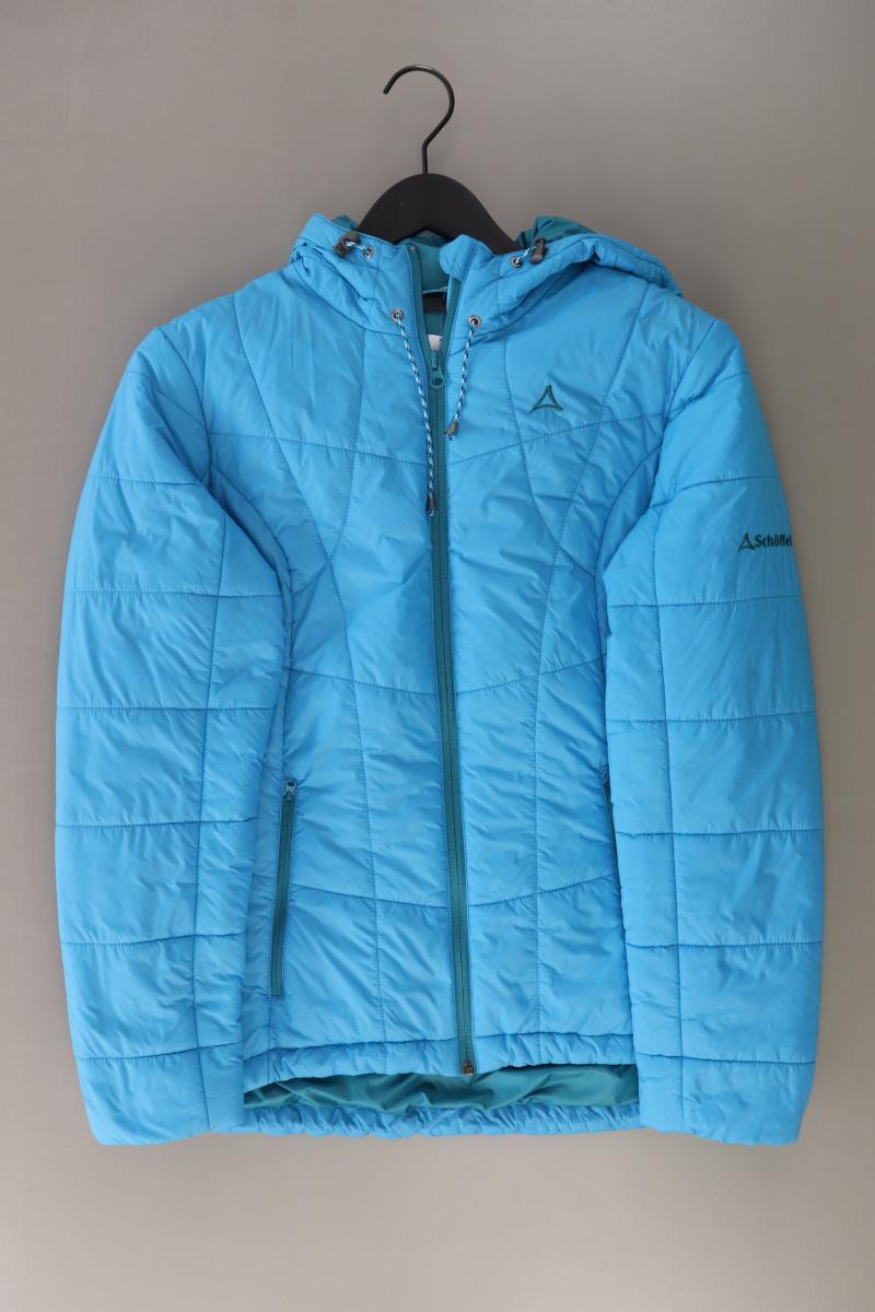 Schöffel Kapuzenjacke Gr. 44 türkis aus Polyamid