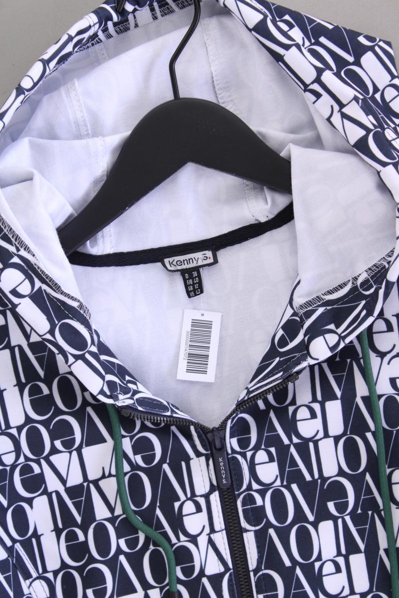 Kenny S. Sweatjacke Gr. 38 neuwertig Langarm blau aus Polyester