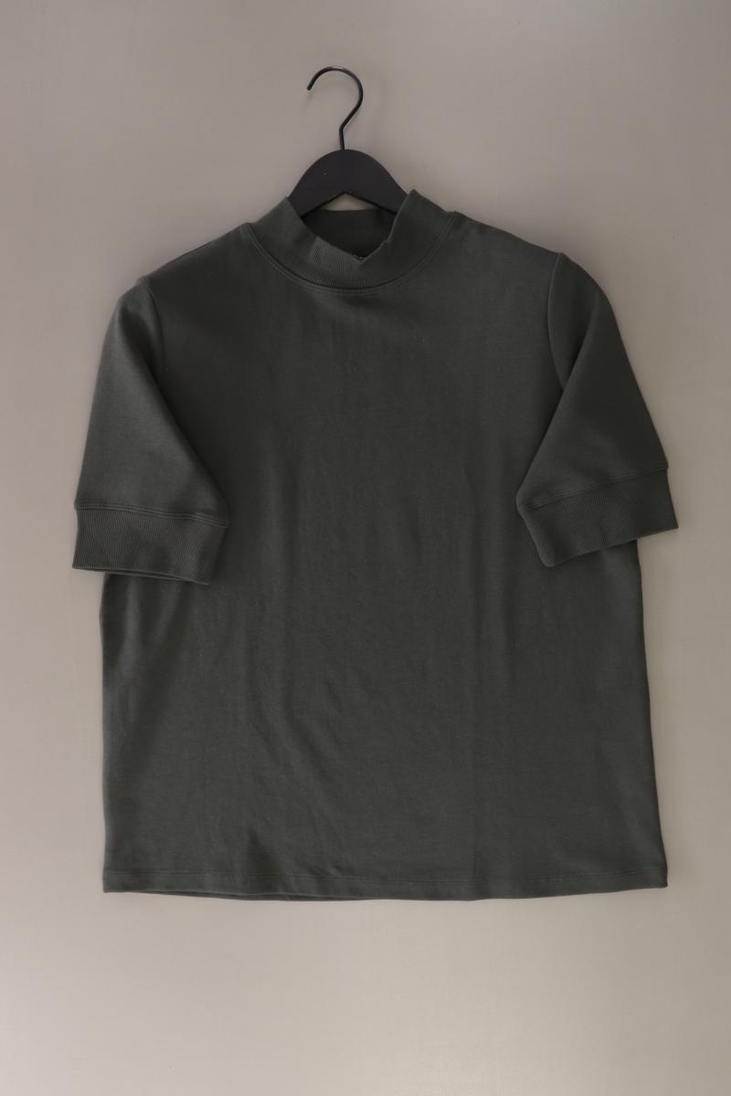 Zara T-Shirt Gr. L Kurzarm olivgrün aus Baumwolle