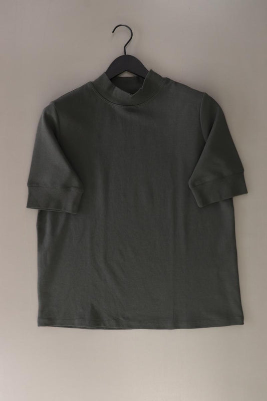 Zara T-Shirt Gr. L Kurzarm olivgrün aus Baumwolle