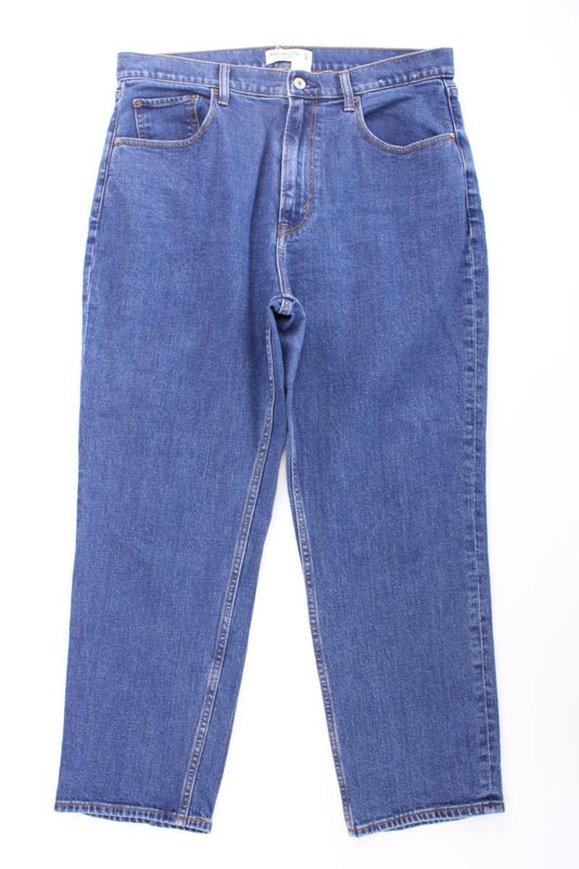 Abercrombie & Fitch The Ankle Straight Ultra High Rise Jeans Gr. W32 blau