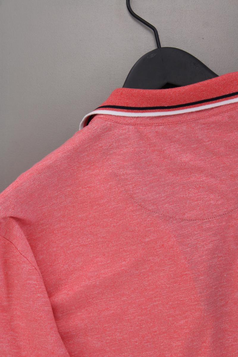 Tom Tailor Poloshirt Korallrot für Herren Gr. XL Kurzarm aus Baumwolle