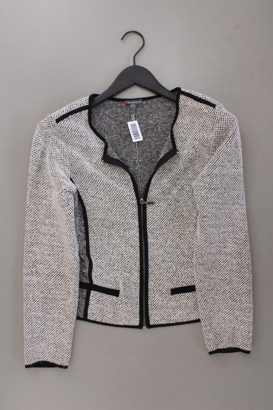 Street One Strickjacke Gr. 38 Langarm grau aus Baumwolle