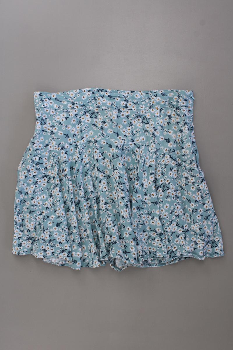 Zara Skort Gr. M mit Blumenmuster blau aus Viskose