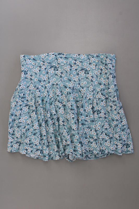 Zara Skort Gr. M mit Blumenmuster blau aus Viskose