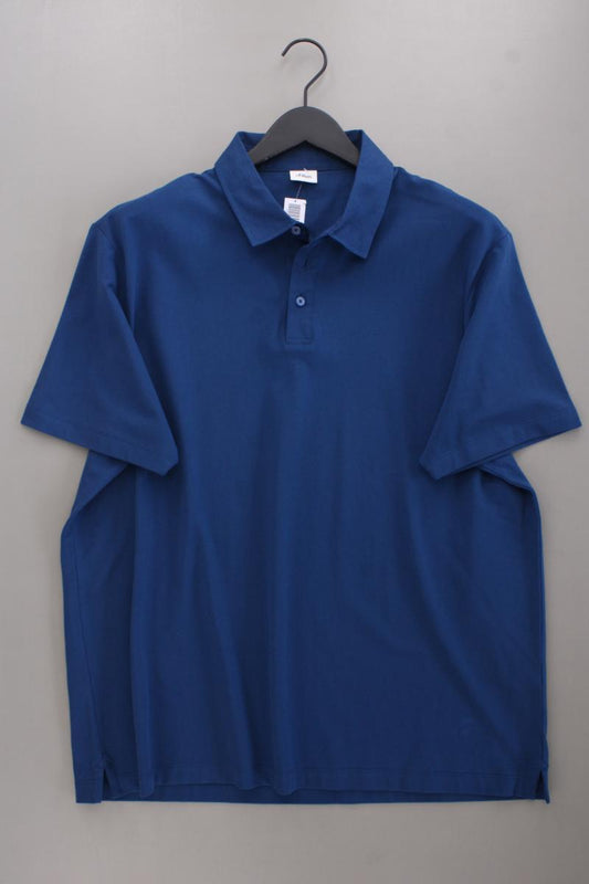 s.Oliver Poloshirt für Herren Gr. XXL neuwertig Kurzarm blau aus Baumwolle