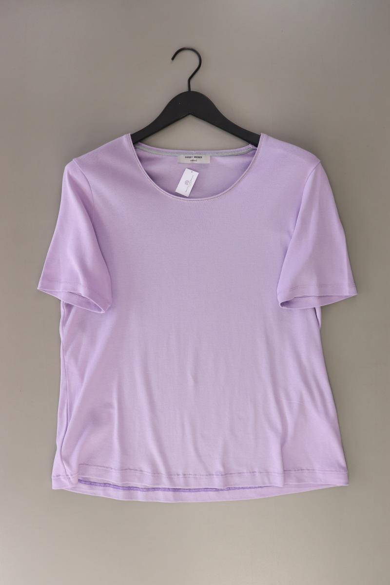 Gerry Weber T-Shirt Gr. 44 Kurzarm lila aus Baumwolle