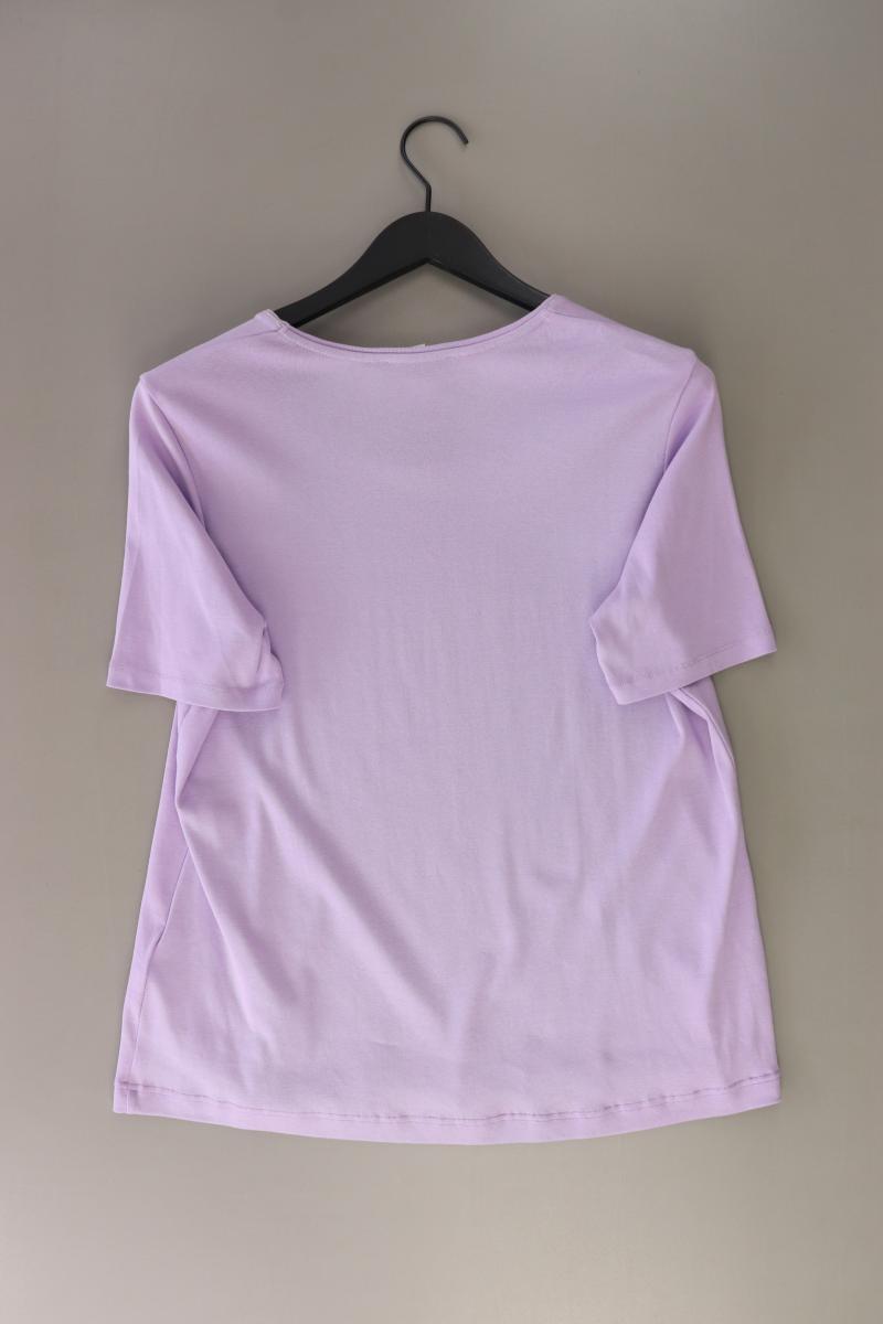 Gerry Weber T-Shirt Gr. 44 Kurzarm lila aus Baumwolle