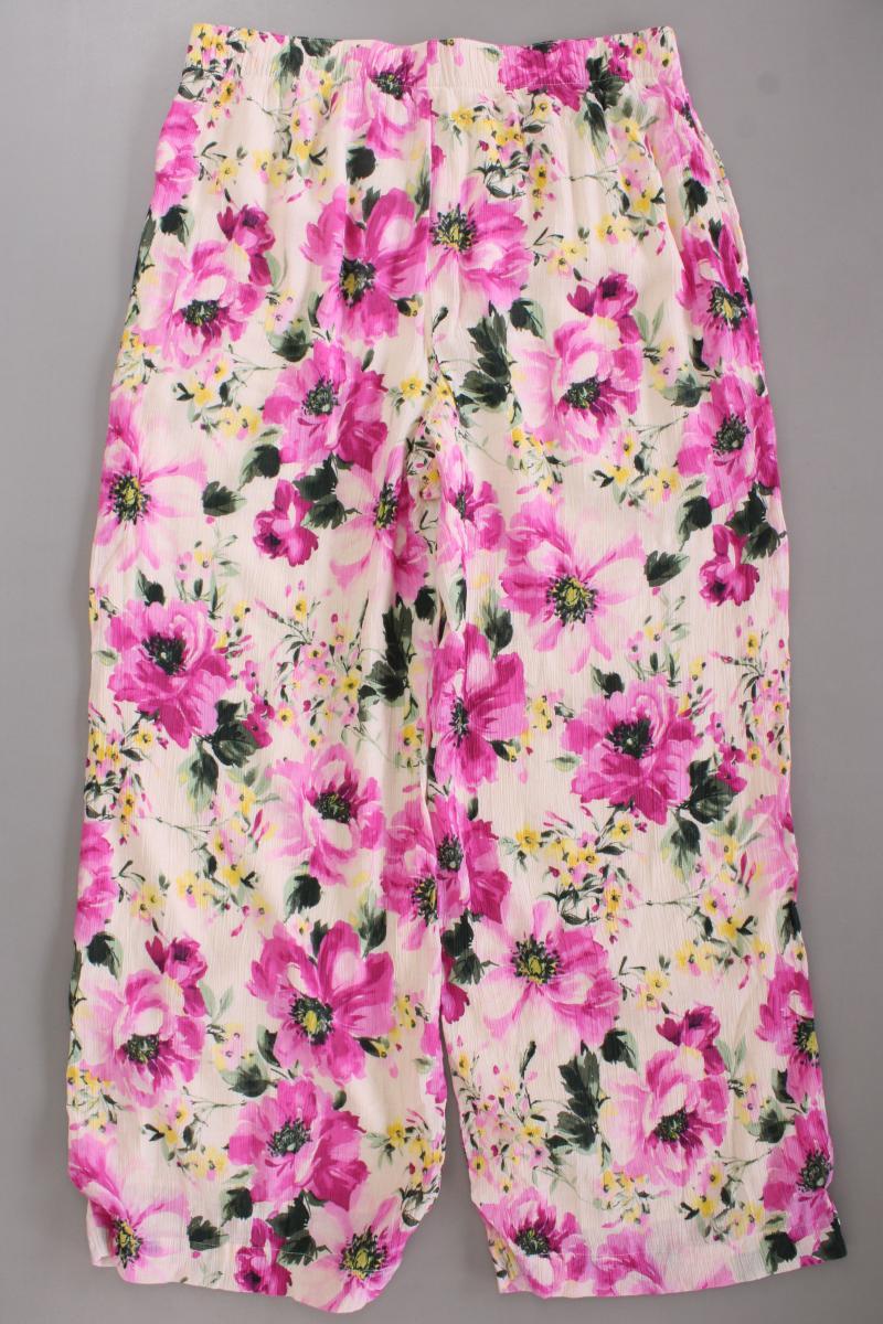 Abercrombie & Fitch Stoffhose Gr. L mit Blumenmuster neuwertig mehrfarbig