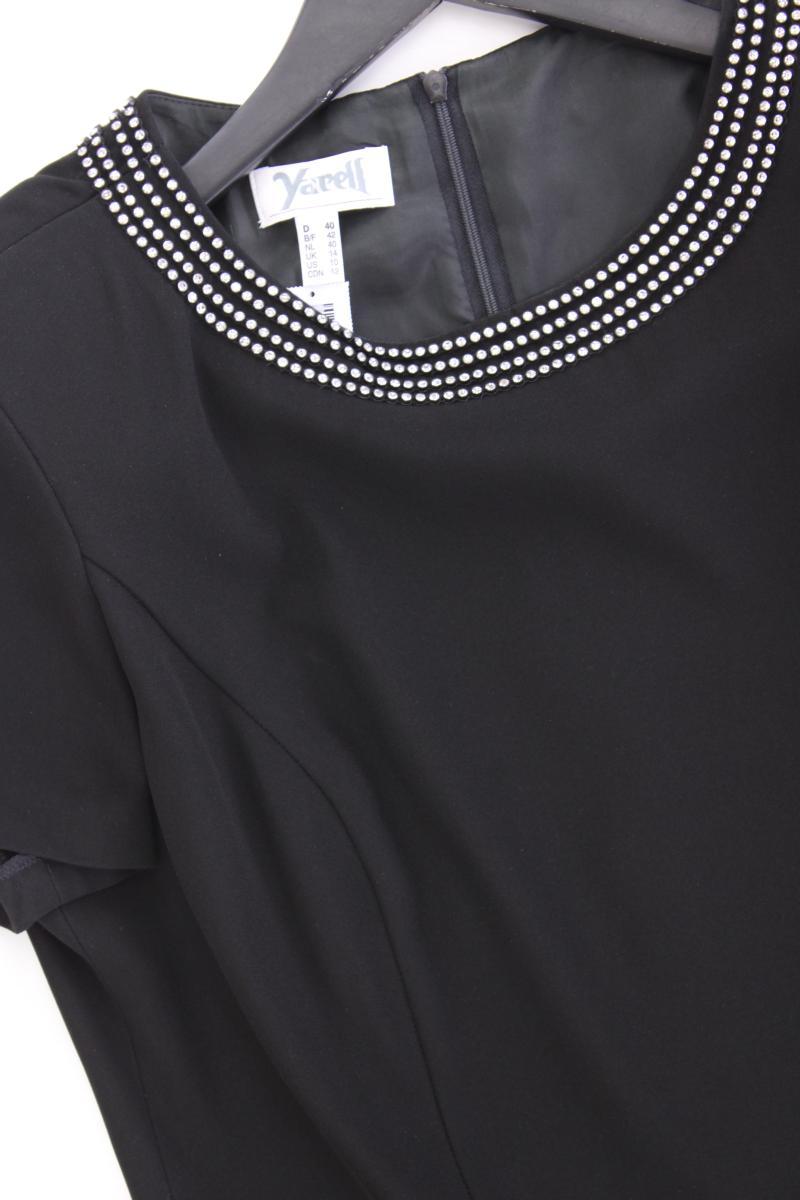 Yarell Vintage Kleid Gr. 40 Kurzarm schwarz aus Acetat