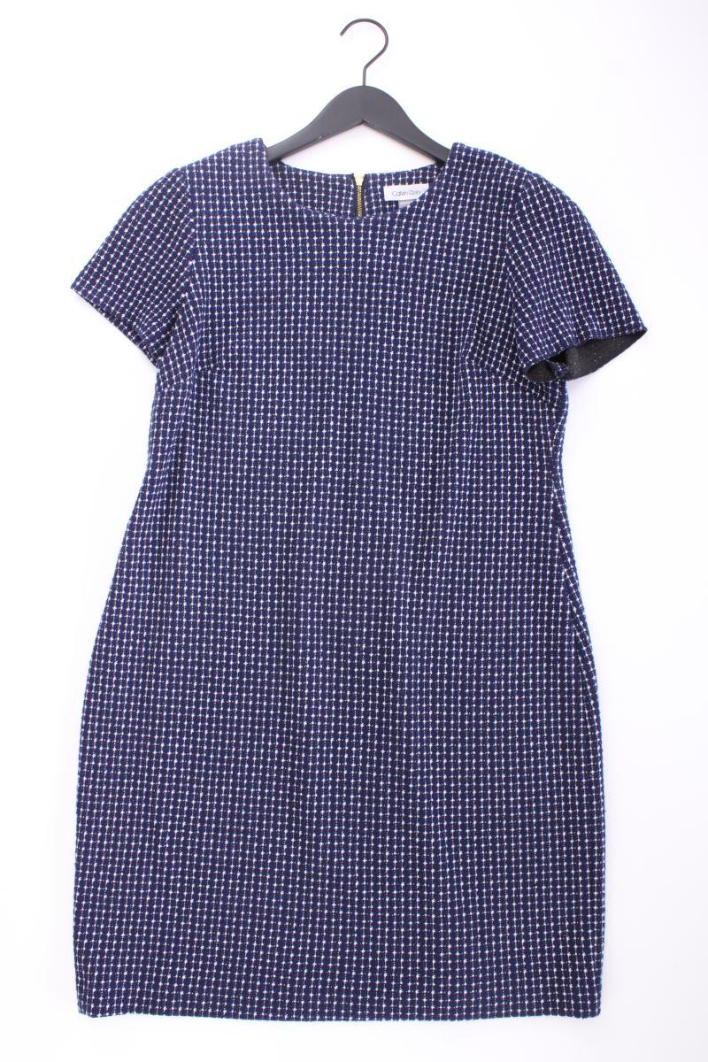 Calvin Klein Etuikleid Gr. US 12 (L) Kurzarm blau