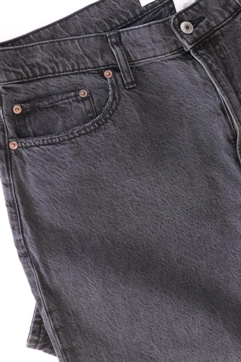 Abercrombie & Fitch The Loose High Rise Jeans Gr. W32 grau aus Baumwolle