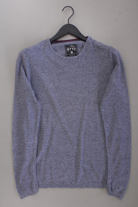 Tom Tailor (Denim) Feinstrickpullover für Herren Gr. S blau aus Baumwolle