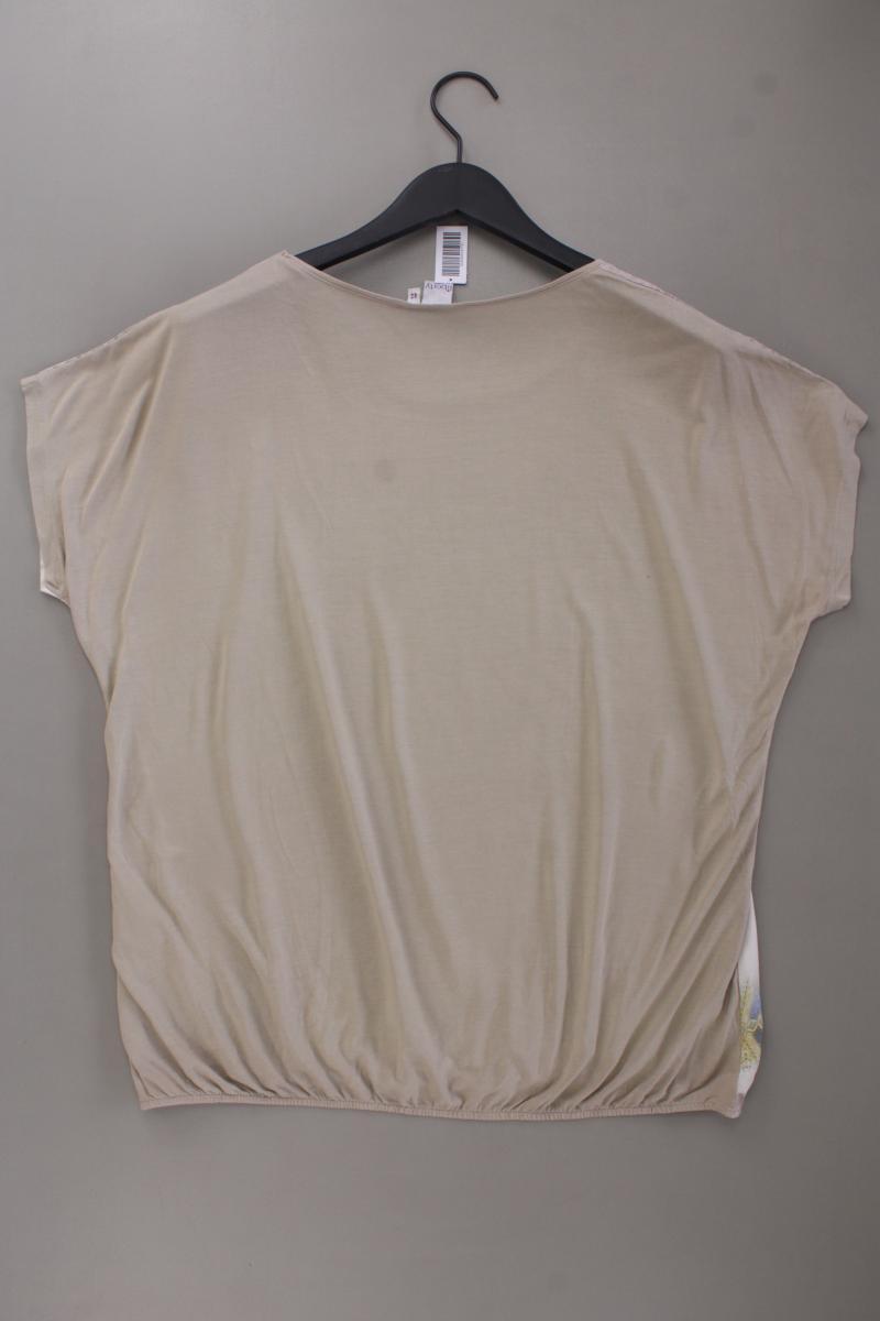 Liberty Bluse mit Zebra Druck Gr. 44 neuwertig Kurzarm braun aus Polyester