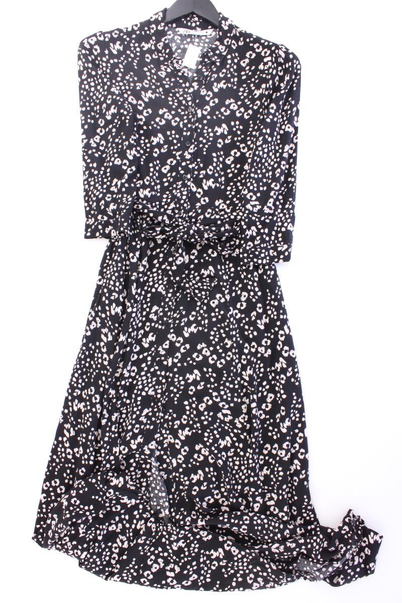 Zara Maxikleid Gr. XS 3/4 Ärmel schwarz aus Viskose