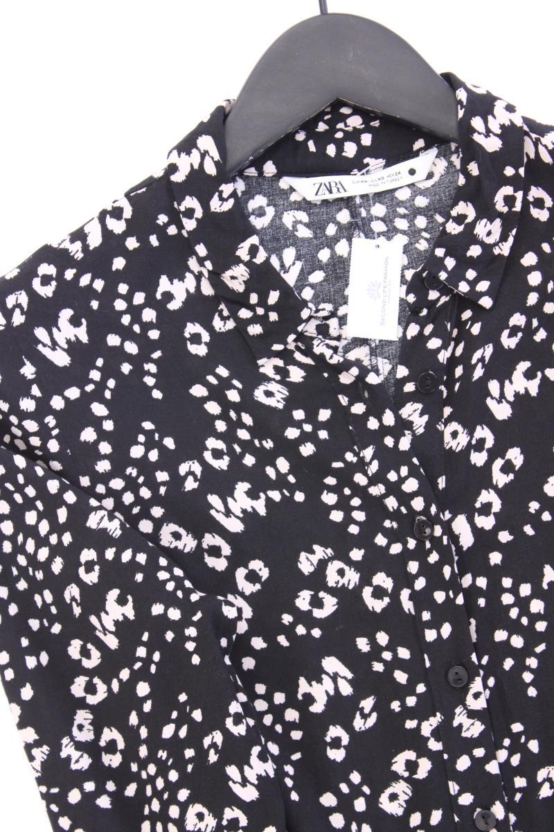 Zara Maxikleid Gr. XS 3/4 Ärmel schwarz aus Viskose