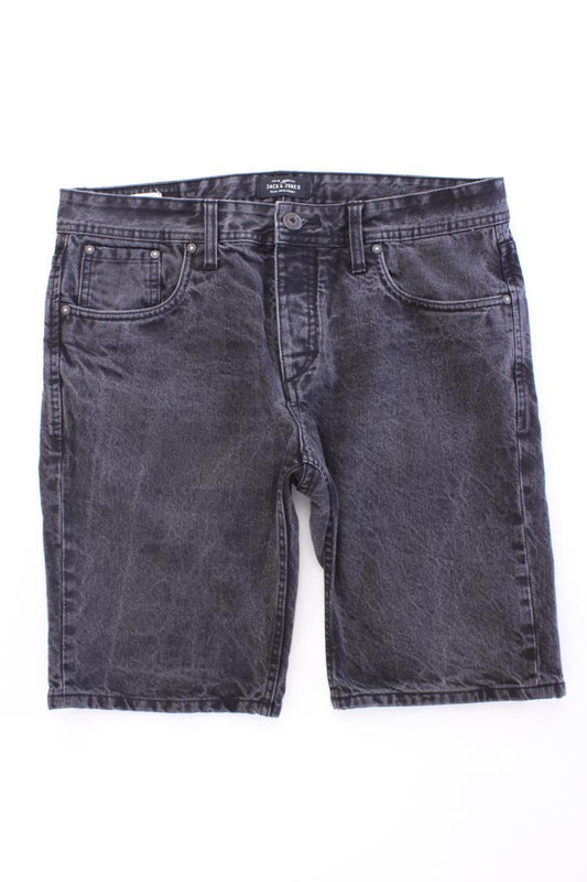 Jack & Jones Jeansshorts für Herren Gr. M grau aus Baumwolle
