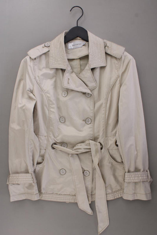 Easy Comfort Kurzer Trenchcoat Gr. 42 Vintage creme aus Polyester
