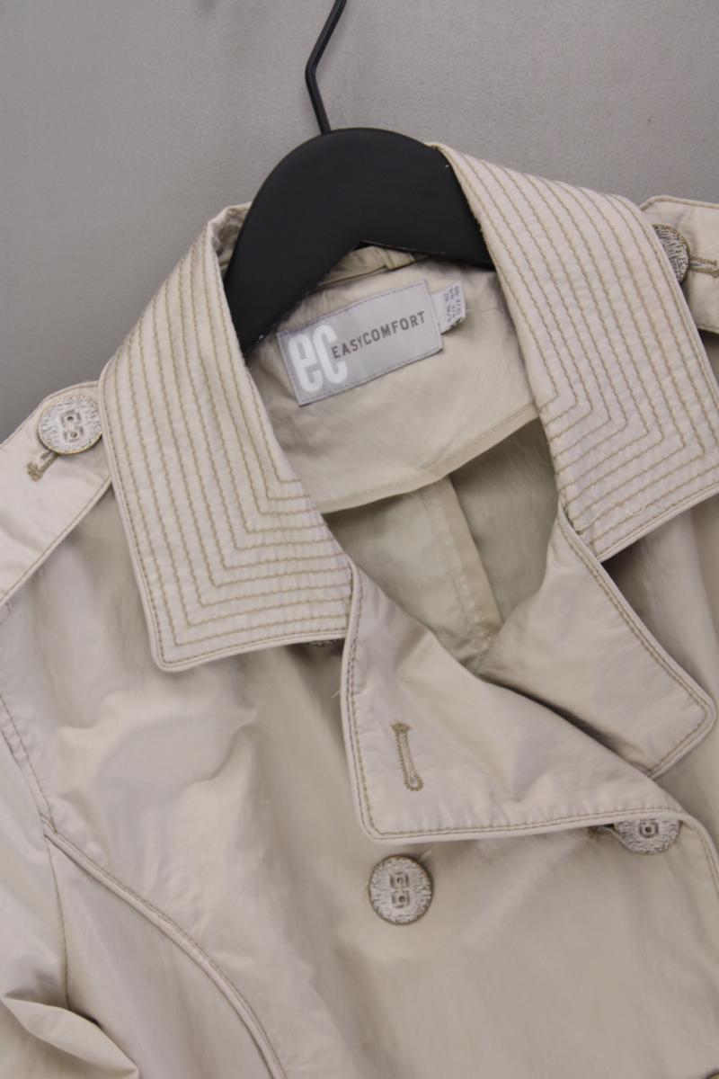 Easy Comfort Kurzer Trenchcoat Gr. 42 Vintage creme aus Polyester