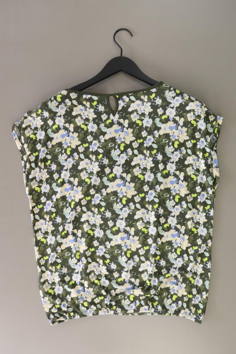 Tom Tailor Printshirt Gr. L Kurzarm olivgrün aus Viskose