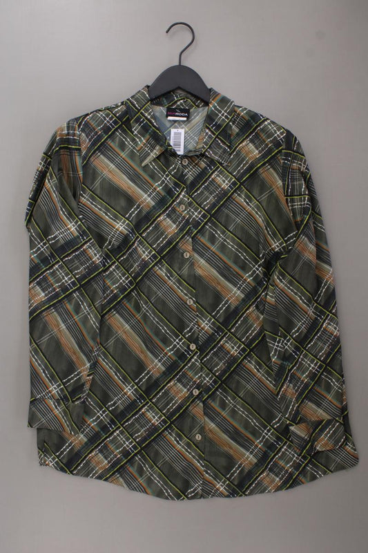 Mia Moda Bluse Gr. 44 Langarm olivgrün aus Polyester