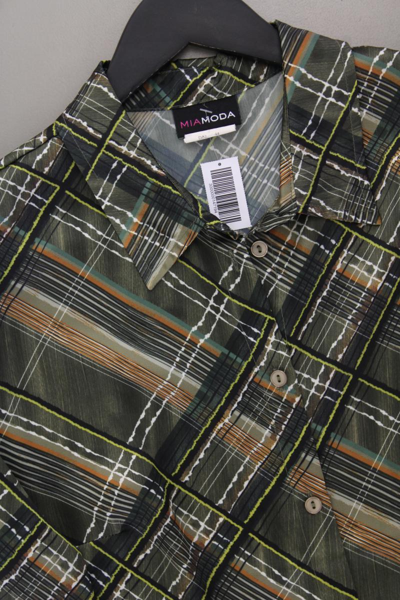 Mia Moda Bluse Gr. 44 Langarm olivgrün aus Polyester