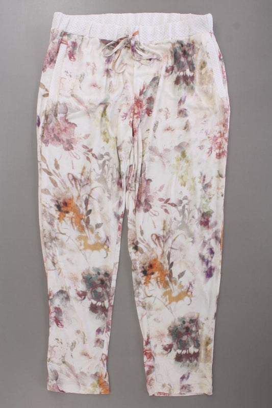 Heine Stoffhose Gr. 44 mit Blumenmuster neuwertig mehrfarbig