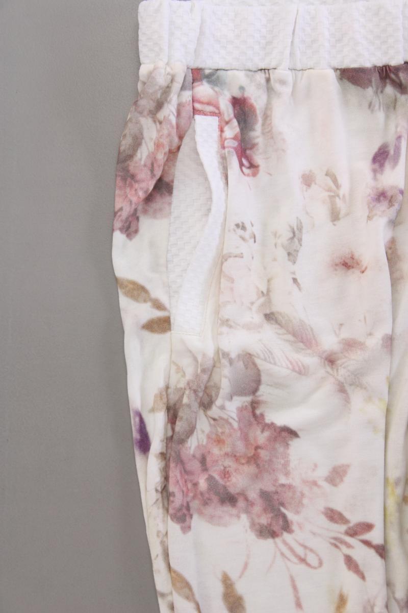 Heine Stoffhose Gr. 44 mit Blumenmuster neuwertig mehrfarbig