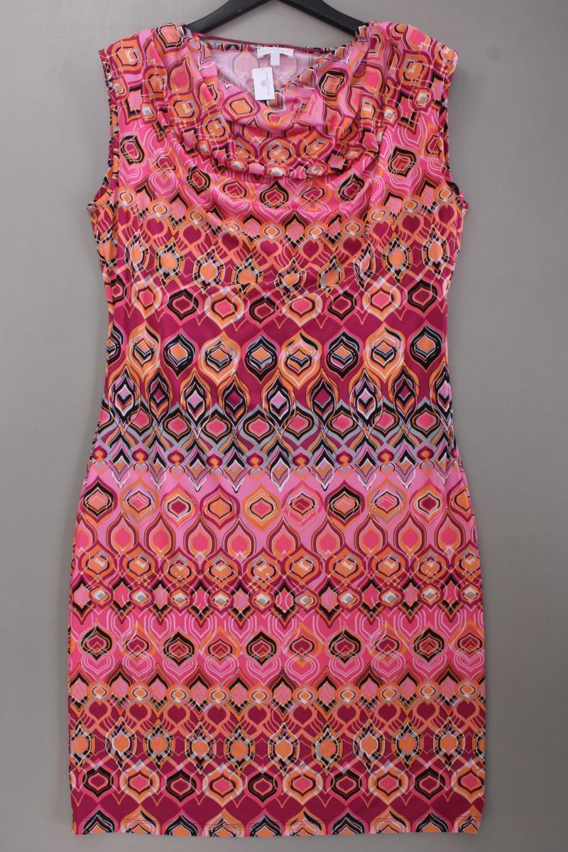 Charles Vögele Sommerkleid Gr. 42 geometrisches Muster Ärmellos pink