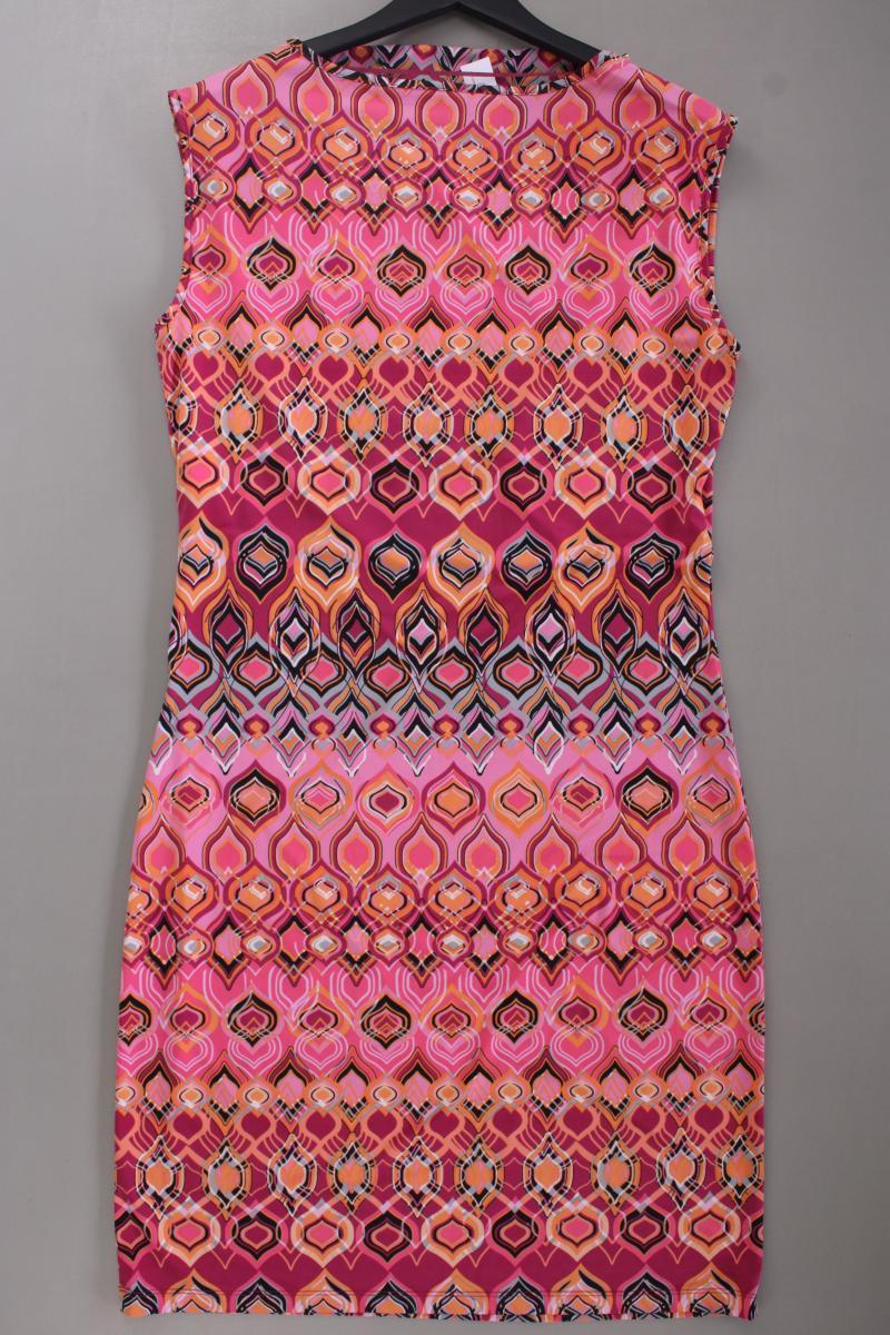 Charles Vögele Sommerkleid Gr. 42 geometrisches Muster Ärmellos pink