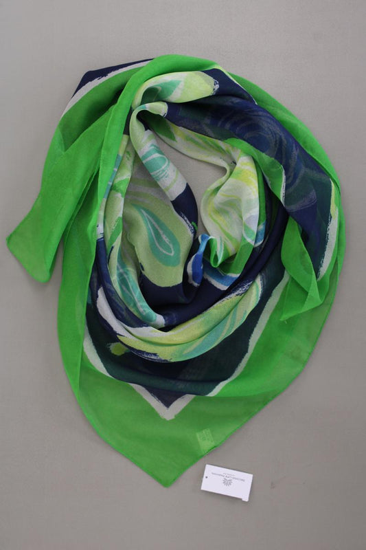 Tuch mit Blumenmuster grün aus Polyester