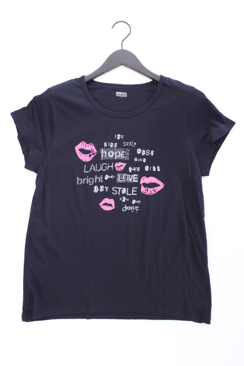 DKNY Printshirt Gr. L Kurzarm blau