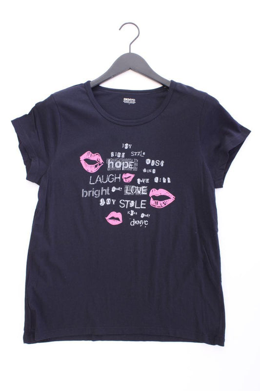DKNY Printshirt Gr. L Kurzarm blau
