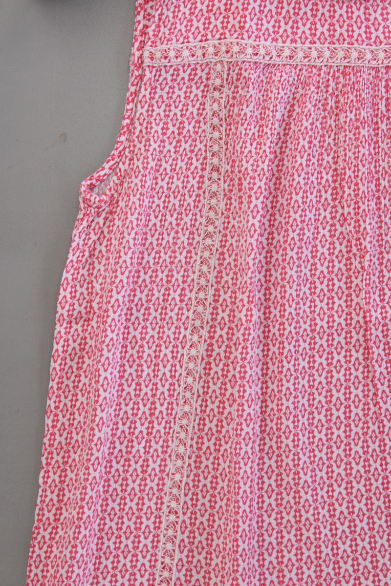 edc by Esprit Ärmellose Bluse Gr. M geometrisches Muster neuwertig rot