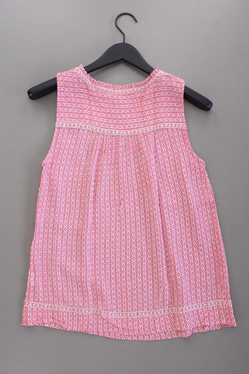 edc by Esprit Ärmellose Bluse Gr. M geometrisches Muster neuwertig rot