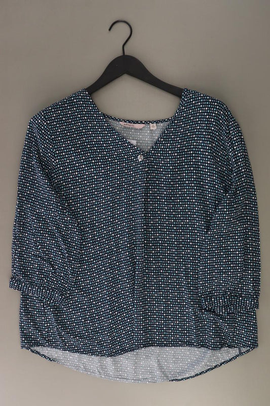 Adagio Regular Bluse Gr. XL 3/4 Ärmel blau aus Viskose