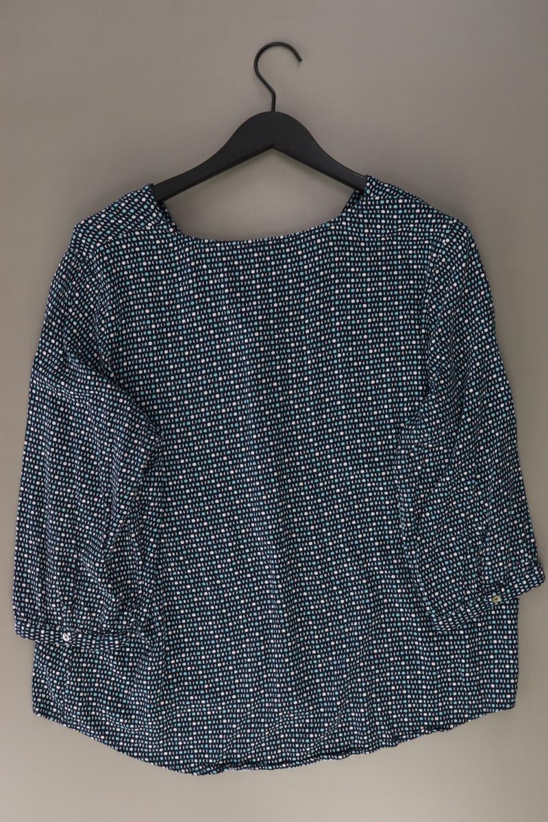 Adagio Regular Bluse Gr. XL 3/4 Ärmel blau aus Viskose