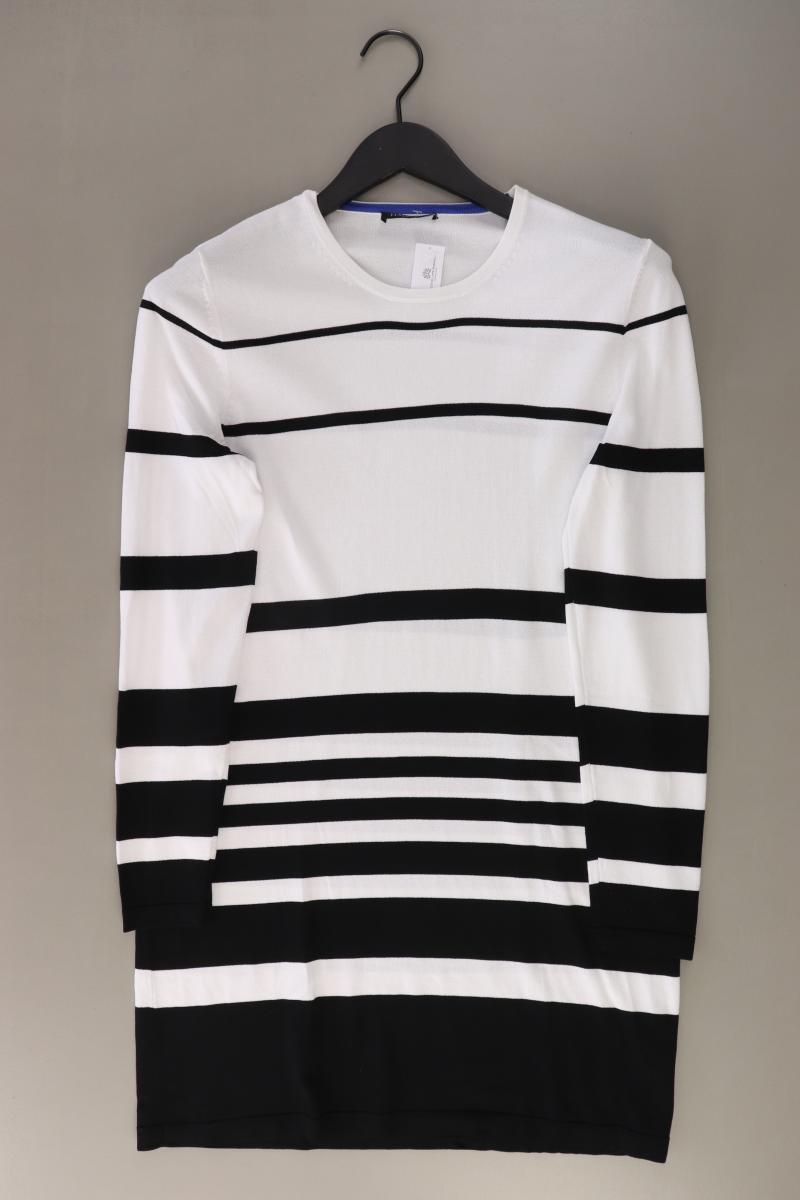 Hauber Langarmkleid Gr. 40 gestreift weiß aus Viskose