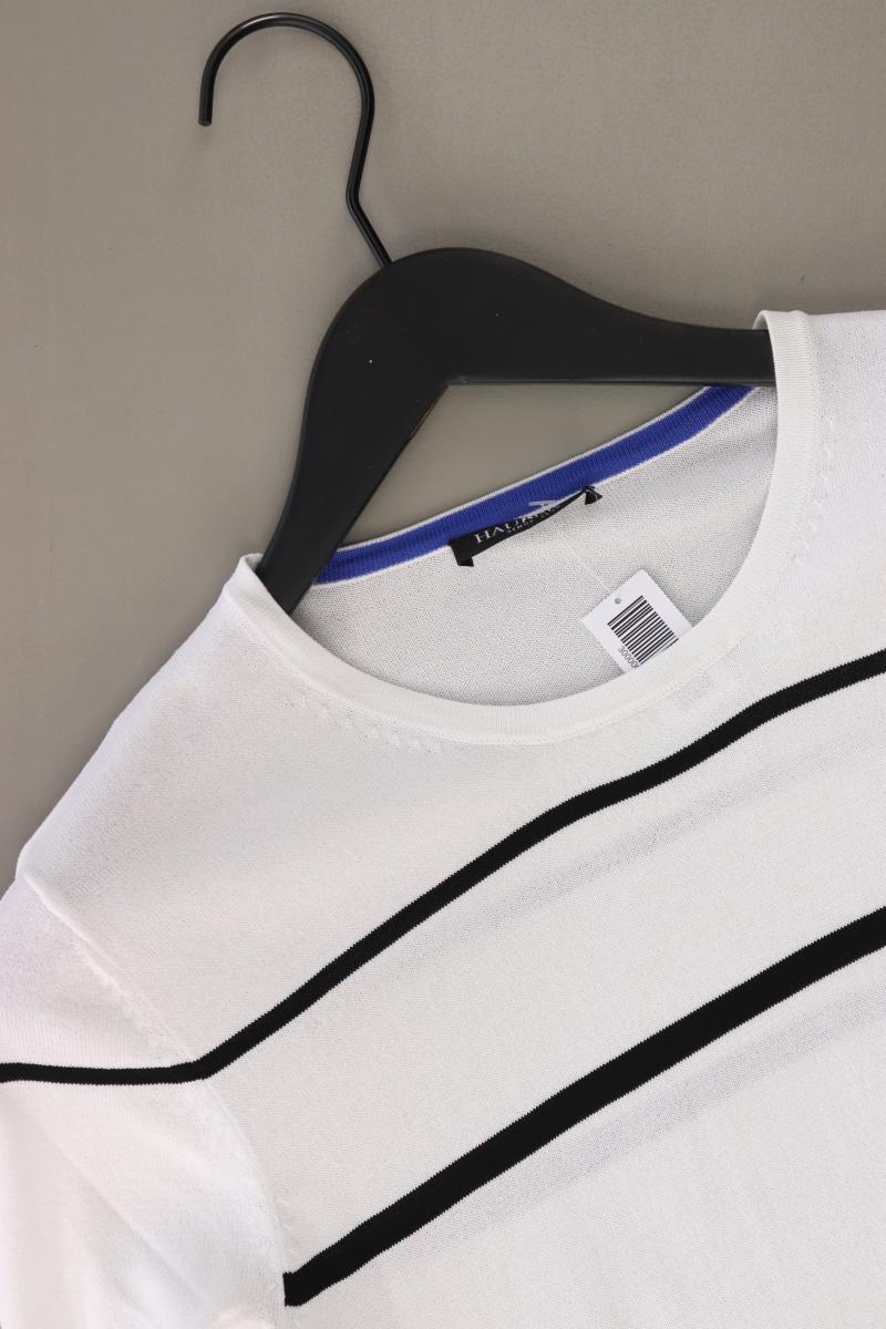 Hauber Langarmkleid Gr. 40 gestreift weiß aus Viskose