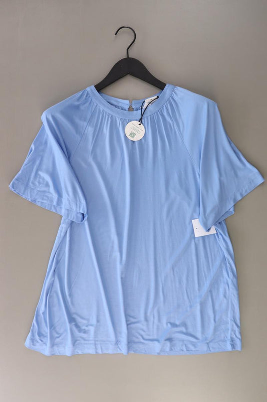 s.Oliver Kurzarmbluse Gr. 46 neu mit Etikett blau aus Viskose