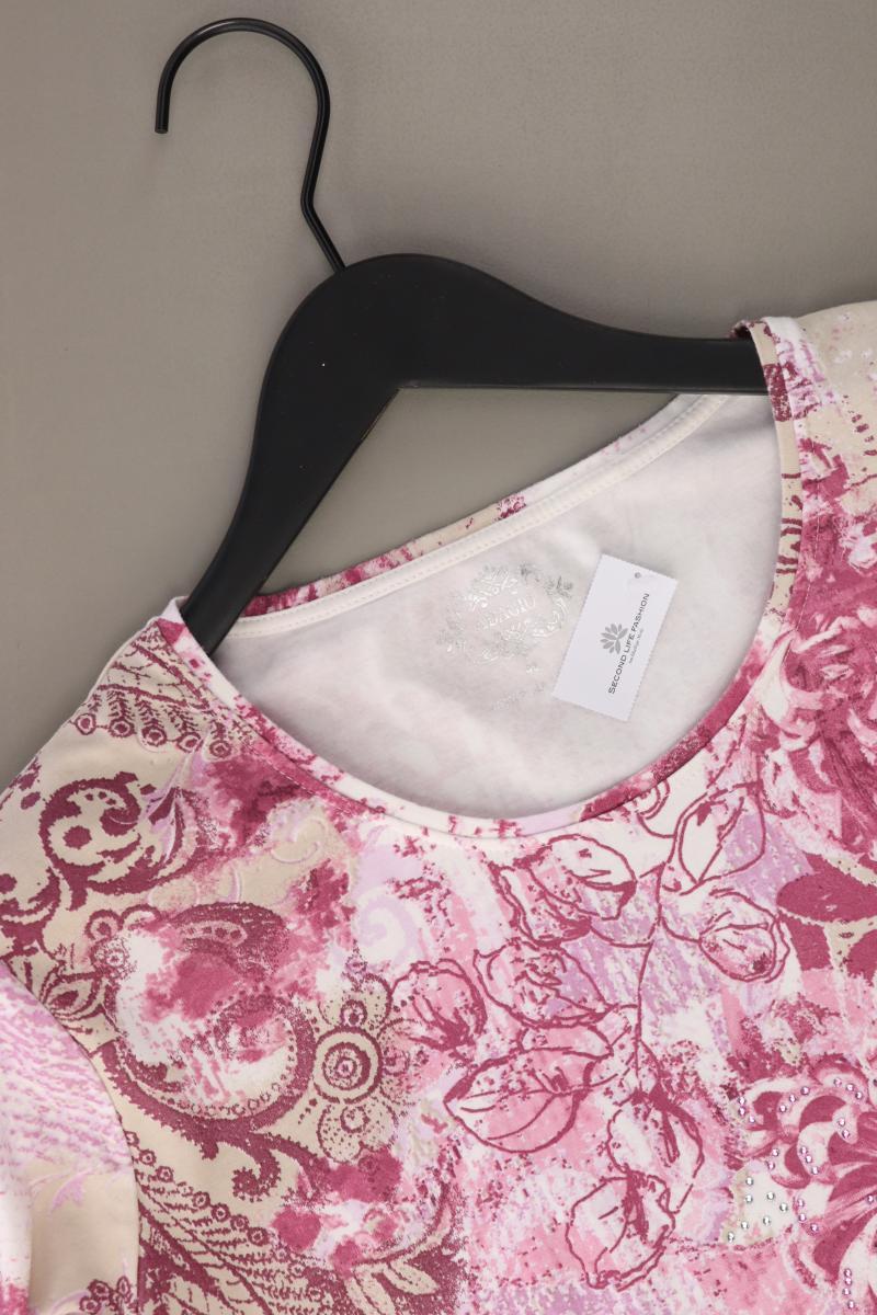 Adagio Printshirt Gr. 46 3/4 Ärmel pink aus Baumwolle