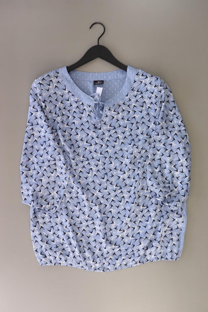 LEBEK Barbara Lebek Regular Bluse Gr. 44 3/4 Ärmel blau aus Polyester